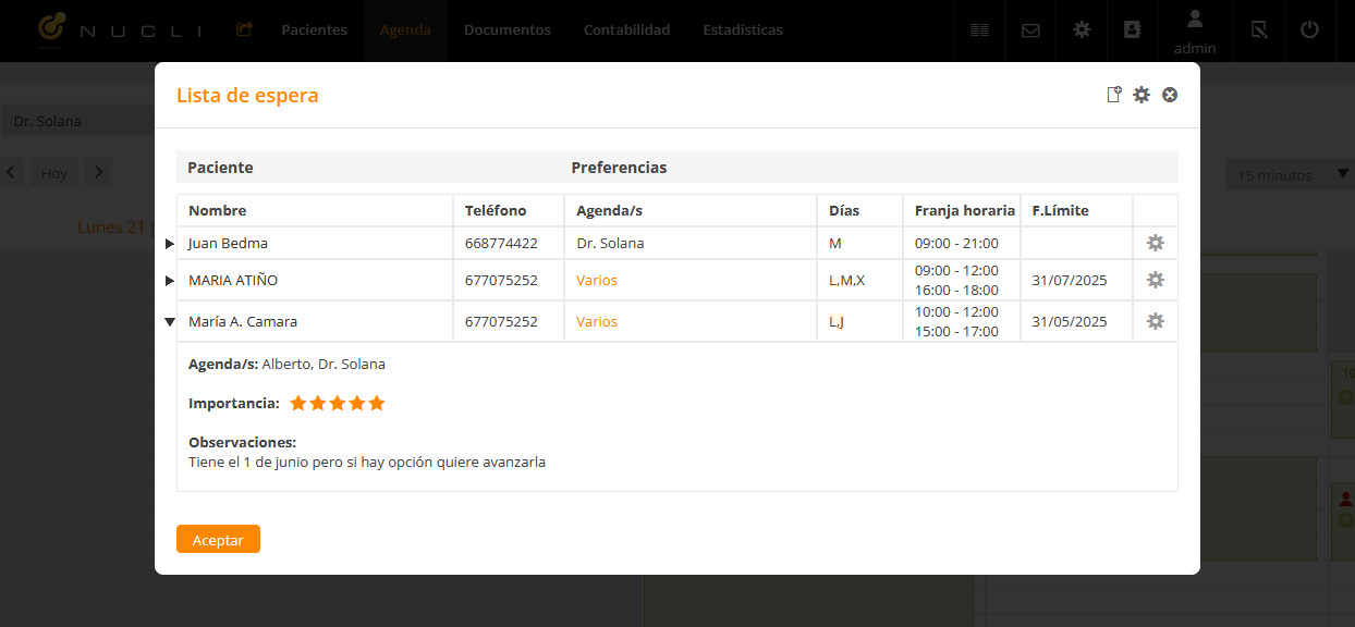 Agenda online software fisioterapia